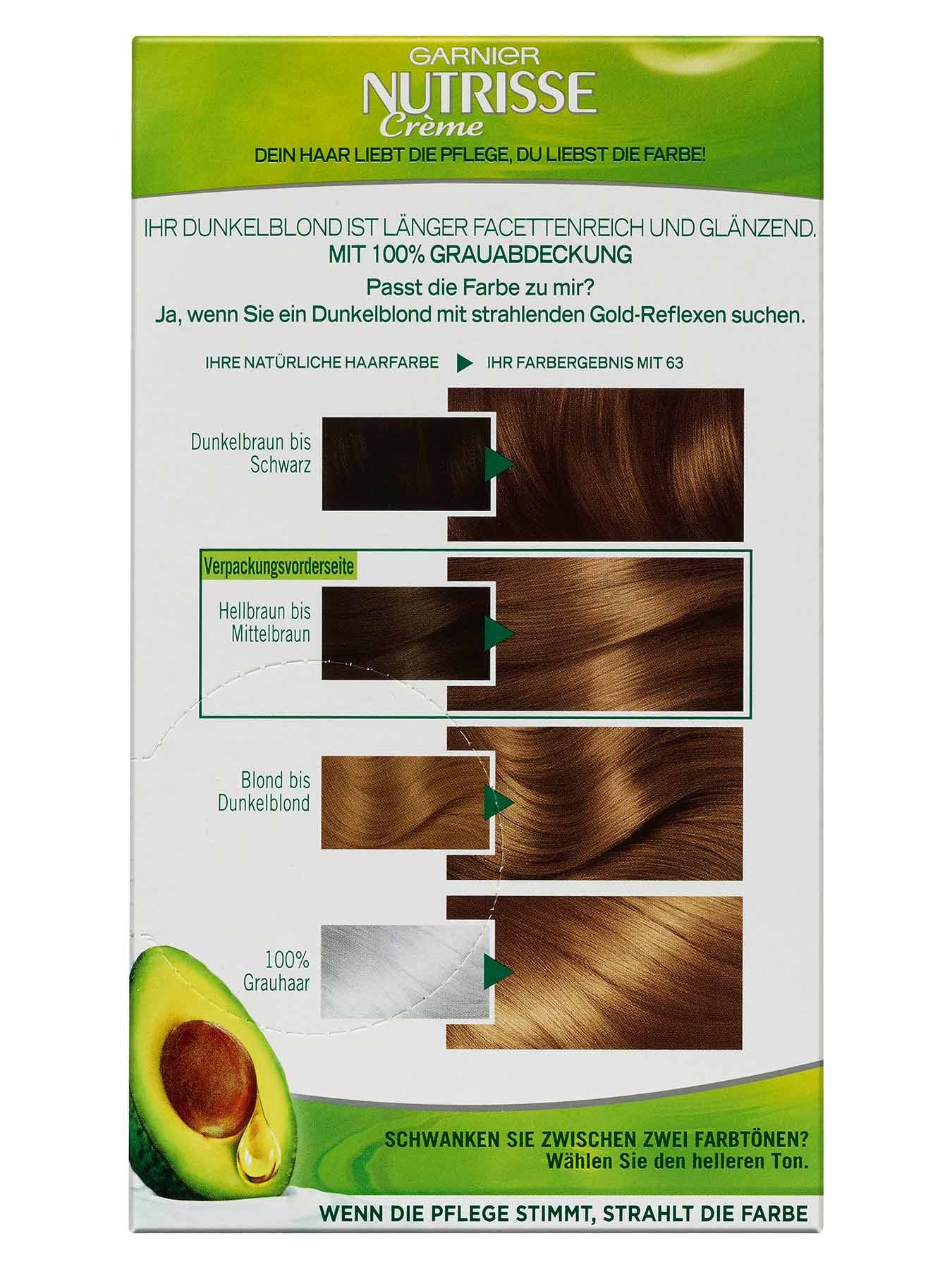 63-Dunkles-Goldblond-Dauerhafte-Pflege-Haarfarbe-Nutrisse-Creme-1Stk-Rueckseite-Garnier-DE-gr